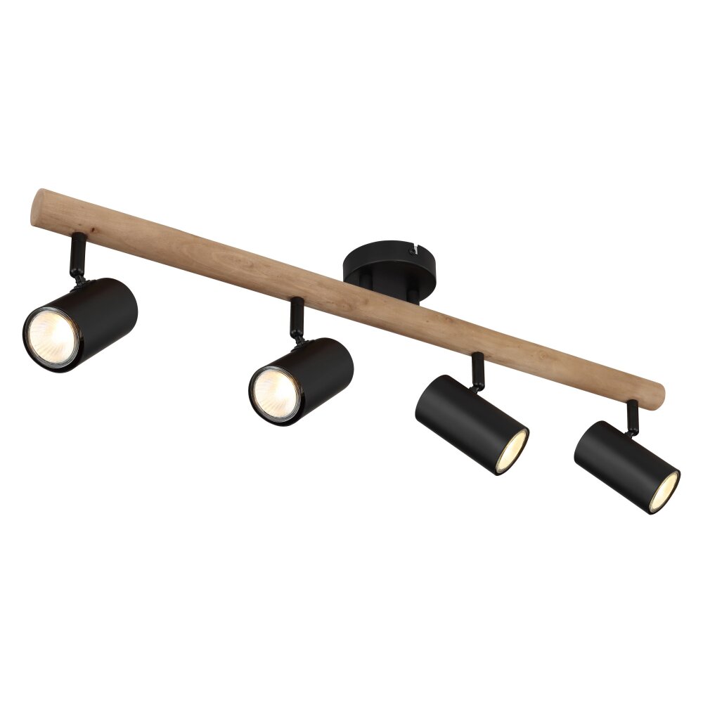 Globo HERTI Plafoniera Marrone, Nero, 4-Luci main product photo