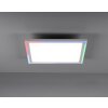 Leuchten-Direkt EDGING Plafoniera LED Bianco, 1-Luce, Telecomando