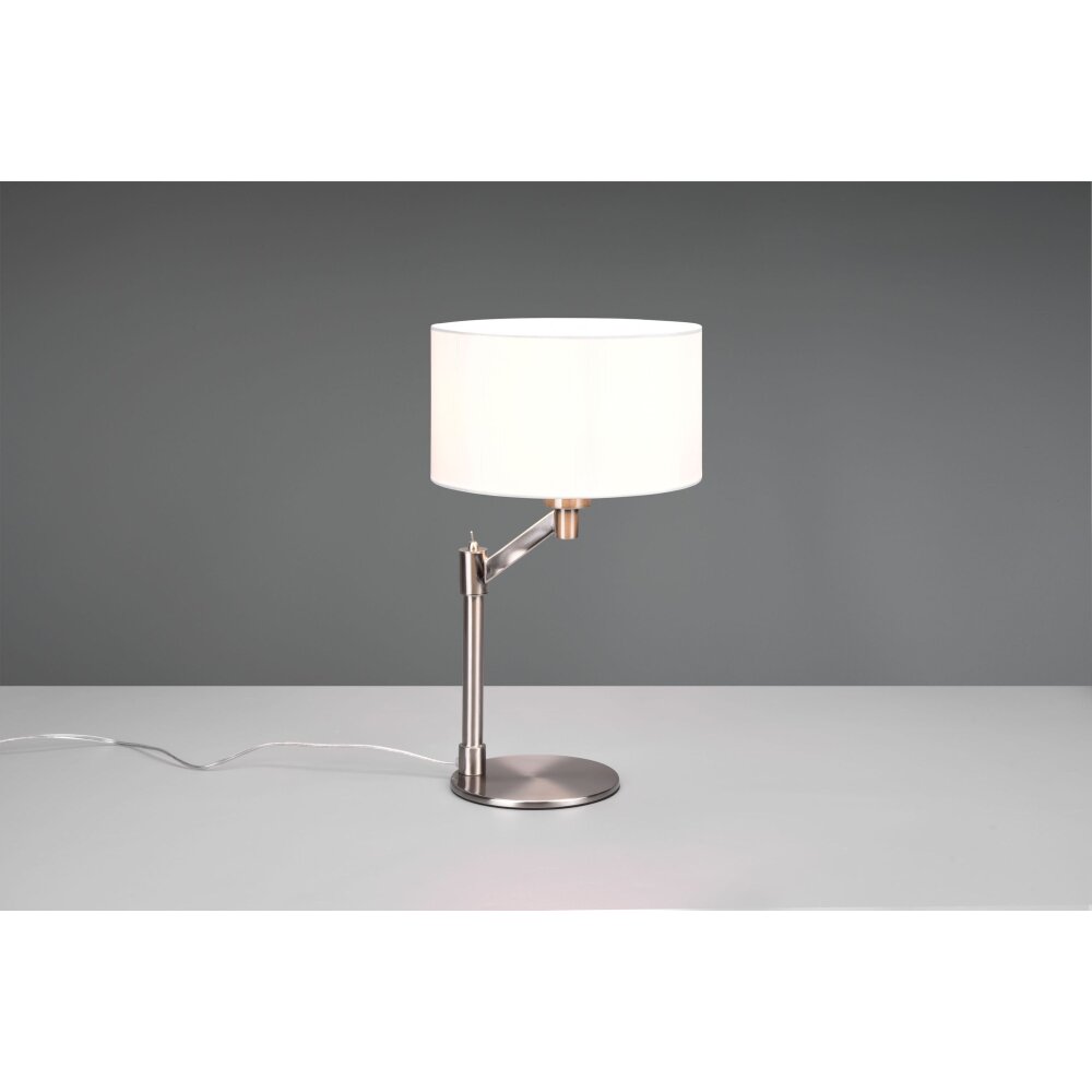 Trio Cassio Lampada da tavolo Nichel opaco, 1-Luce