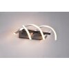 Trio Sequence Applique LED Alluminio, Nero, 1-Luce