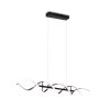 Trio Sequence Lampada a Sospensione LED Alluminio, Nero, 1-Luce