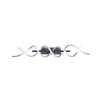 Trio Sequence Plafoniera LED Alluminio, Nero, 1-Luce