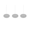 Trio Tray Lampada a Sospensione LED Bianco, 3-Luci