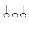 Trio Tray Lampada a Sospensione LED Nero, 3-Luci