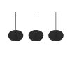 Trio Tray Lampada a Sospensione LED Nero, 3-Luci