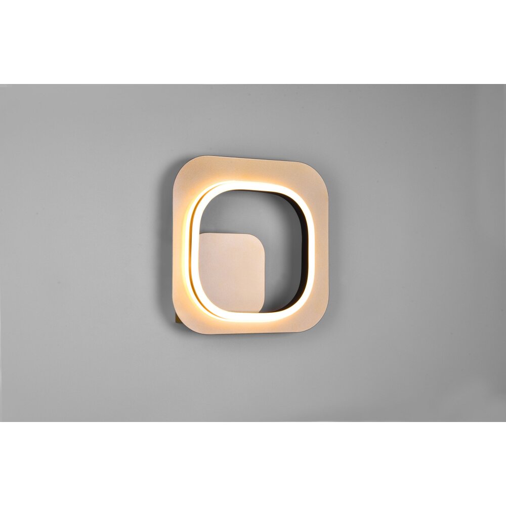 Trio Lugo Applique LED Nero-Oro, 1-Luce main product photo