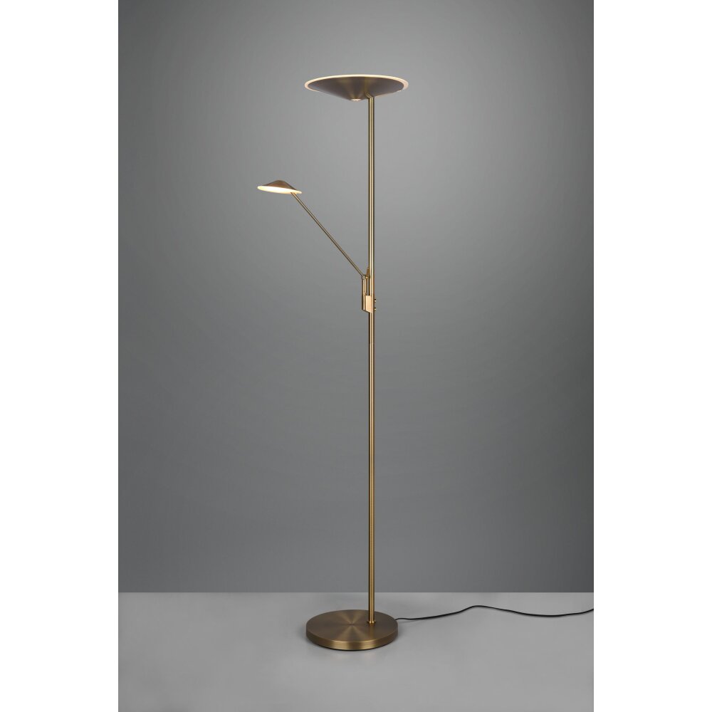 Trio Brantford Piantana LED Ottone antico, 1-Luce main product photo