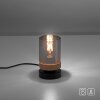 Leuchten-Direkt PASQUAL Lampada da tavolo Nero, 1-Luce