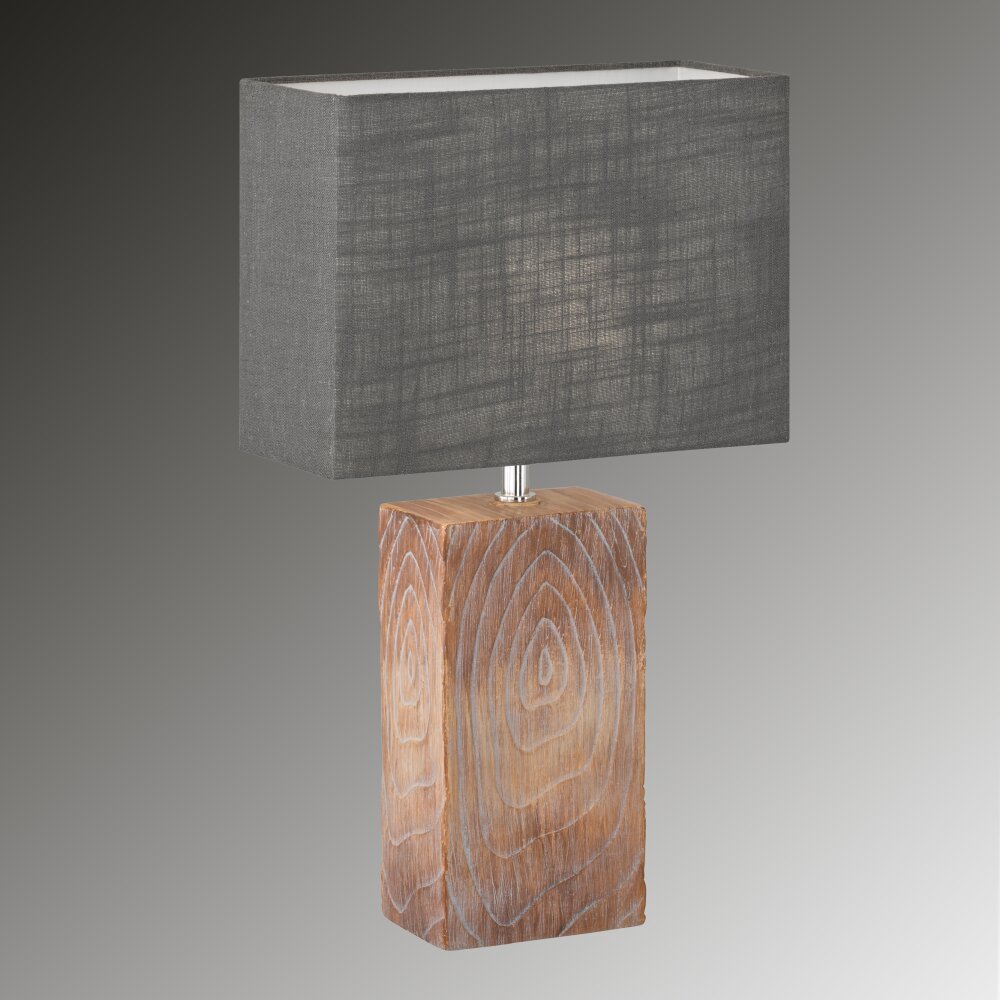 Fischer & Honsel Bronco Lampada da tavolo Aspetto del legno, 1-Luce main product photo