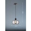 Fischer & Honsel Dima Lampada a Sospensione Nero, 1-Luce