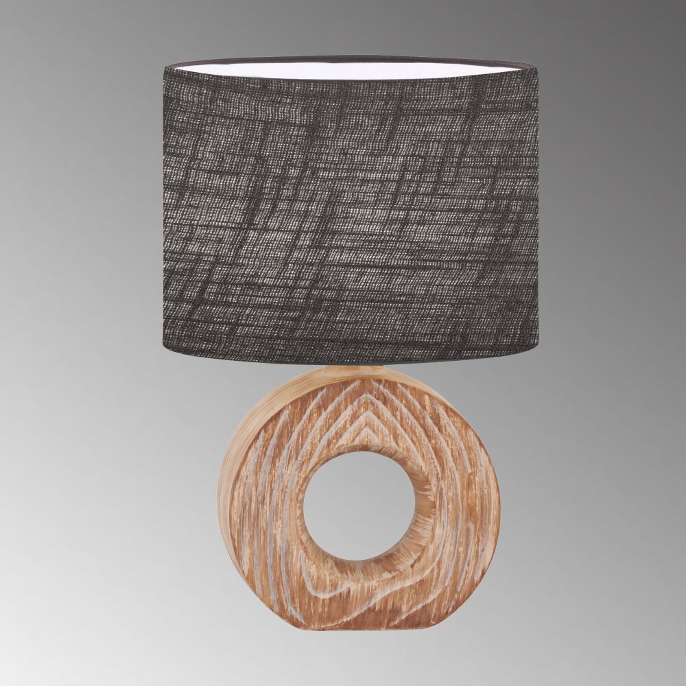 Fischer & Honsel Hanke Lampada da tavolo Aspetto del legno, 1-Luce main product photo