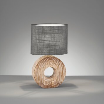 Fischer & Honsel Hanke Lampada da tavolo Aspetto del legno, 1-Luce