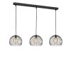 Fischer & Honsel Wire Lampada a Sospensione Nero, 3-Luci