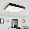 Mentque Plafoniera LED Nero, 1-Luce