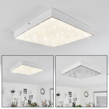 Mentque Plafoniera LED Bianco, 1-Luce