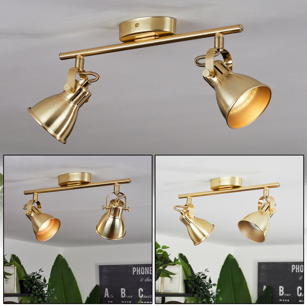 Salinas Plafoniera Ottone, 2-Luci main product photo