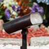 Usmagama Solar Faretto da giardino LED Nero, 1-Luce, Sensori di movimento, Cambia colore