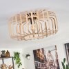 Oravi Plafoniera Legno chiaro, 1-Luce