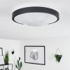 Subles Plafoniera LED Nero, Bianco, 1-Luce, Sensori di movimento