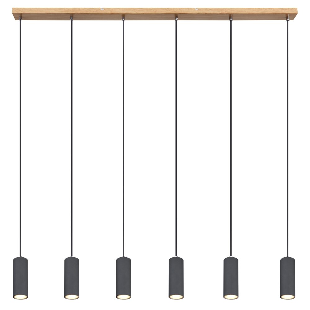 Globo ROBBY Lampadario a sospensione Nero, 6-Luci