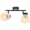 Brilliant Elize Faretto da soffitto Nero, 2-Luci