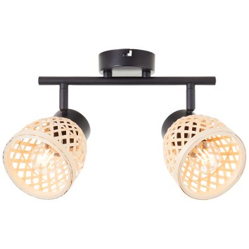 Brilliant Elize Faretto da soffitto Nero, 2-Luci