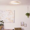 Brilliant Alson Plafoniera LED Marrone, Bianco, 1-Luce, Telecomando