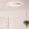 Brilliant Alson Plafoniera LED Marrone, Bianco, 1-Luce, Telecomando