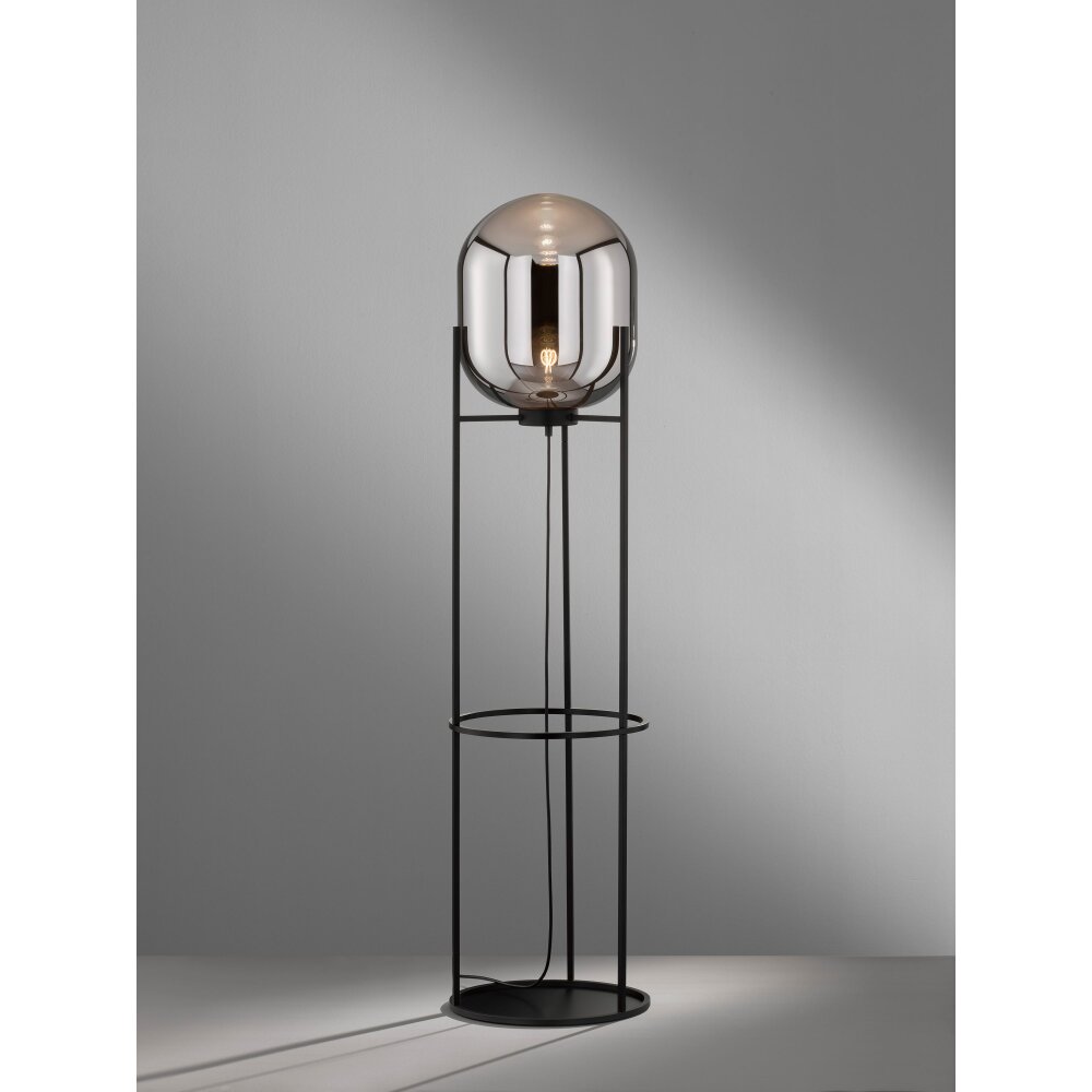 Fischer & Honsel Regi Lampada da terra Nero, 1-Luce