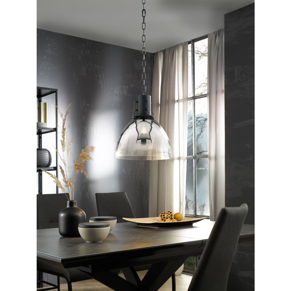 Fischer & Honsel Londo Lampadario a sospensione Nero, 1-Luce main product photo