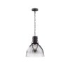 Fischer & Honsel Londo Lampadario a sospensione Nero, 1-Luce