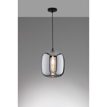 Fischer & Honsel Nayla Lampada a Sospensione Nero, 1-Luce