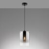 Fischer & Honsel Samu Lampada a Sospensione Nero, 1-Luce