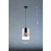 Fischer & Honsel Samu Lampada a Sospensione Nero, 1-Luce