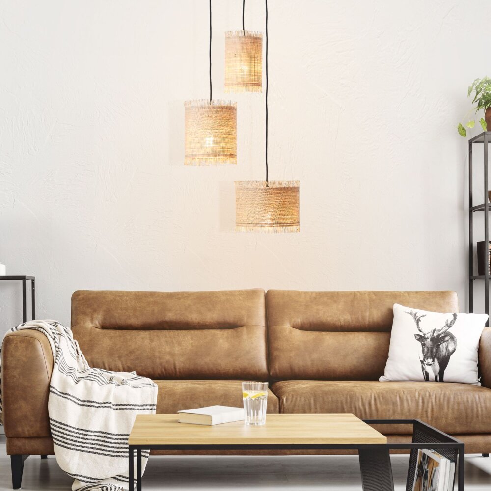 Brilliant Raffy Lampada a Sospensione Nero, 3-Luci main product photo