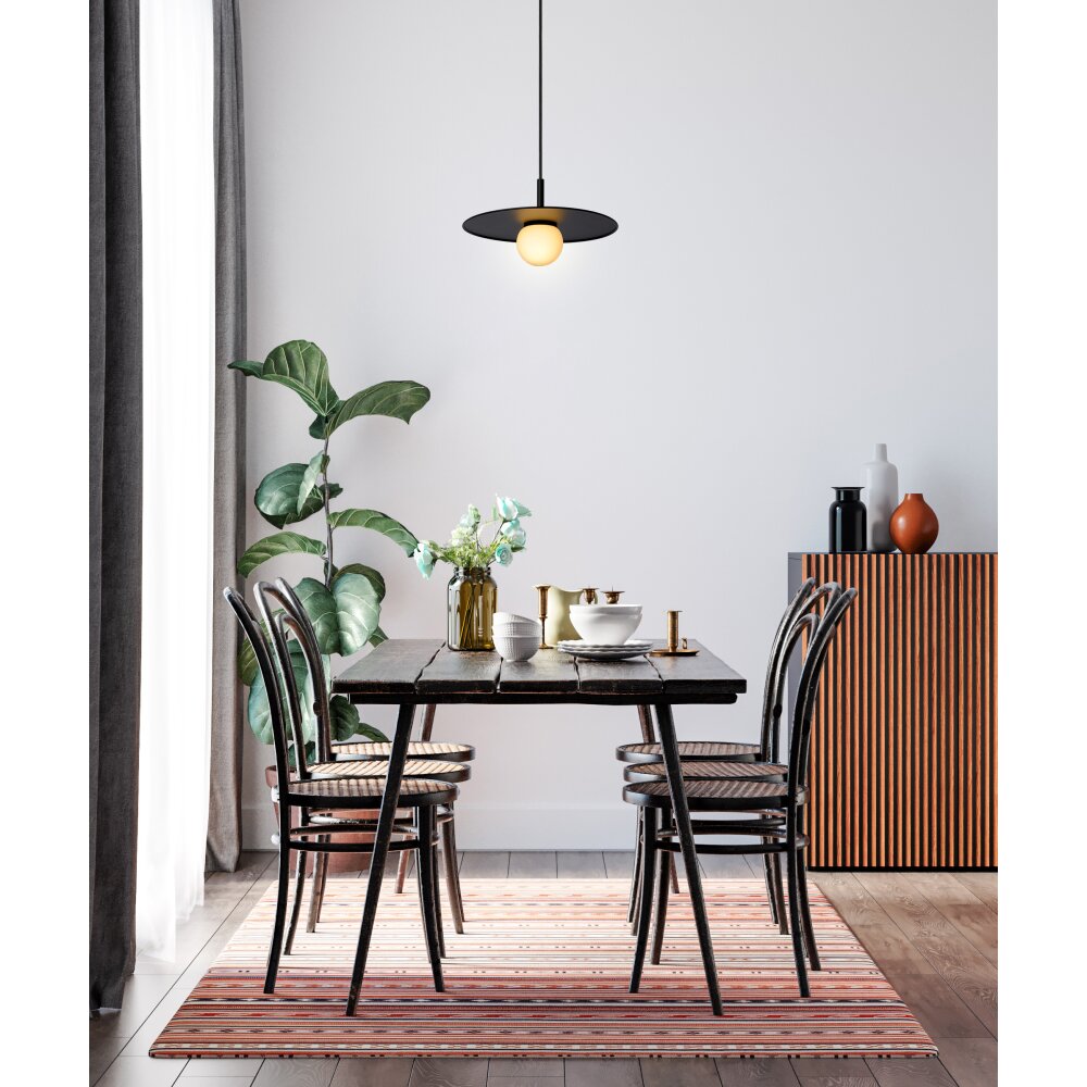 Lucide TOPHER Lampadario a sospensione Nero, 1-Luce main product photo