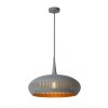 Lucide RAYCO Lampadario a sospensione Grigio, 1-Luce