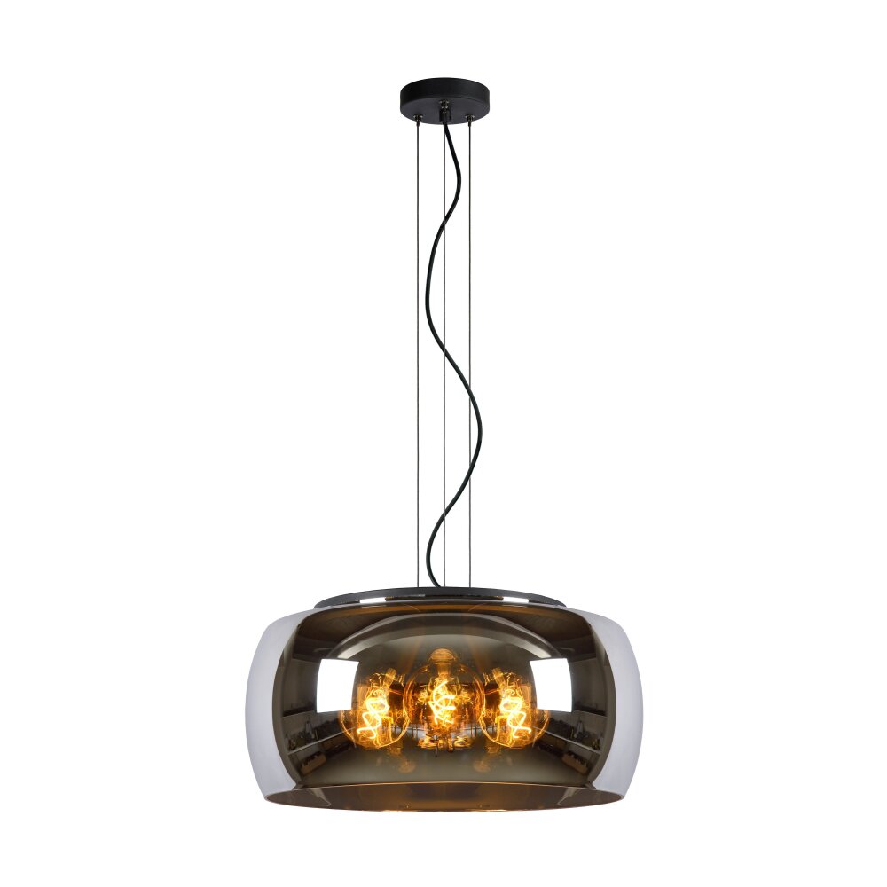 Lucide OLIVIA Lampadario a sospensione Nero, 3-Luci main product photo