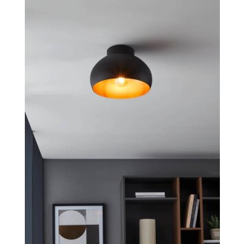 Eglo MOGANO Plafoniera Nero, 1-Luce