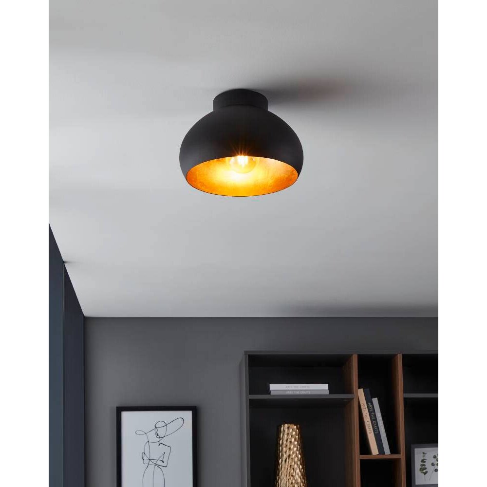 Eglo MOGANO Plafoniera Nero, 1-Luce main product photo