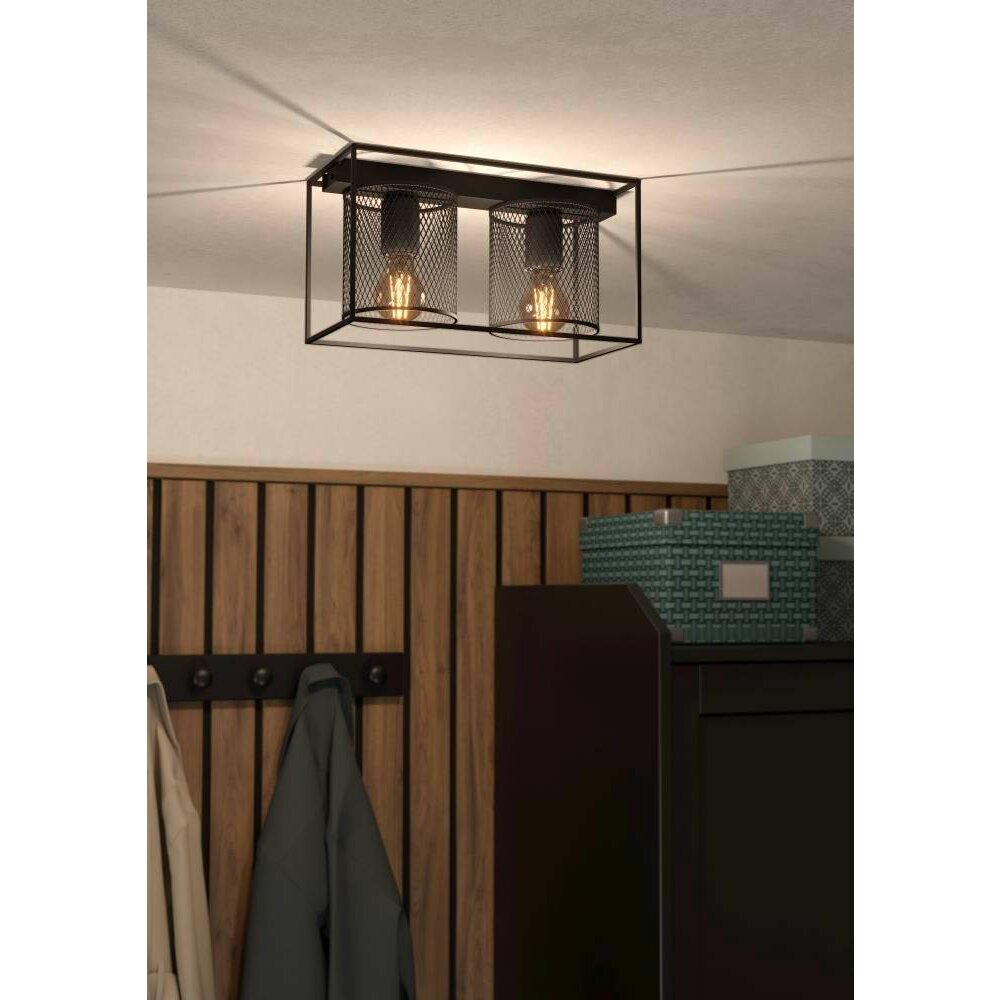 Eglo CATTERICK Plafoniera Nero, 2-Luci main product photo