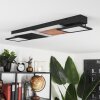 Sourbarie Plafoniera LED Marrone, Aspetto del legno, Nero, 1-Luce