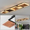 Sourbarie Plafoniera LED Marrone, Aspetto del legno, Nero, 1-Luce
