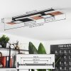 Sourbarie Plafoniera LED Marrone, Aspetto del legno, Nero, 1-Luce