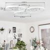 Fombillou Plafoniera LED Bianco, 1-Luce