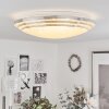 Villeveyrac Plafoniera LED Bianco, 1-Luce, Telecomando