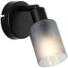 Brilliant Loralie Applique Nero, 1-Luce