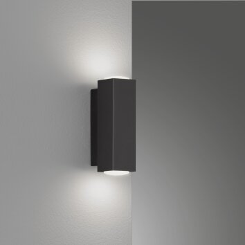 Fischer & Honsel Carlo Applique LED Nero, 2-Luci