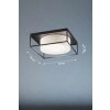 Fischer & Honsel Carre Plafoniera Nero, 3-Luci