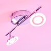 Lucy Faretto da soffitto LED Cromo, 2-Luci, Telecomando, Cambia colore